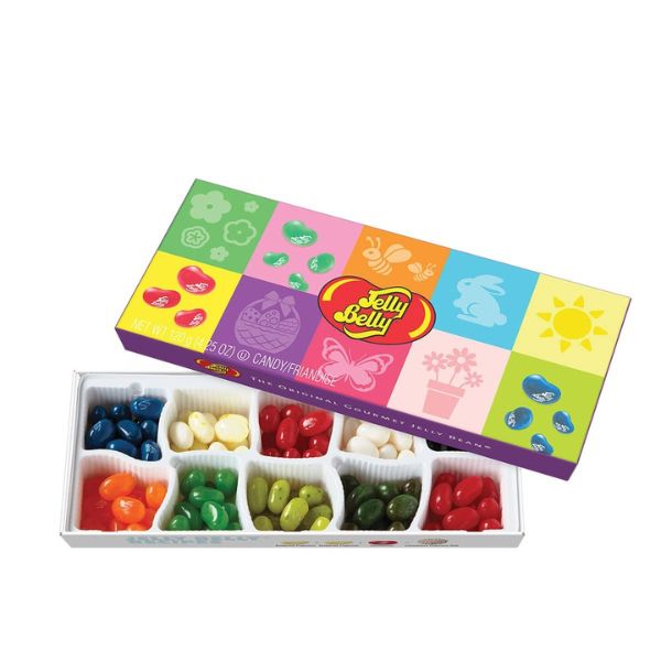Jelly Belly 10 Flavor Spring Gift Box is a colorful and flavorful Easter gift choice.