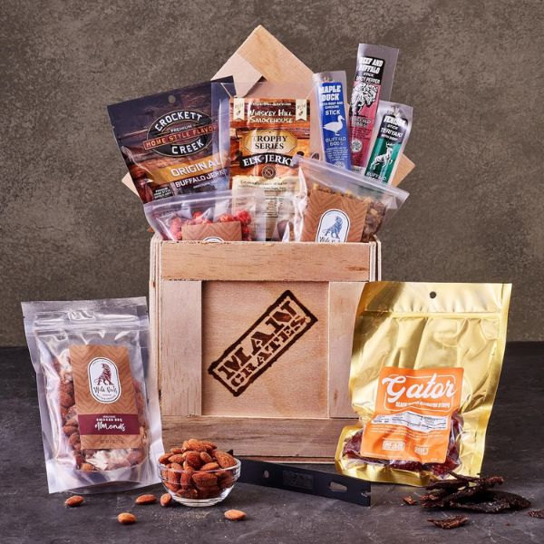Delicious Jerky Sampler Set, a tasty and savory father's day gift for brothers