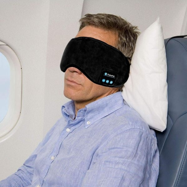 Gift your boyfriend the comfort of Joseche Sleep Bluetooth Headphones Eye Mask for restful nights.