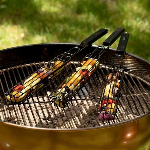 Kabob Grilling Baskets offer a fun and easy grilling experience for Father's Day celebrations.