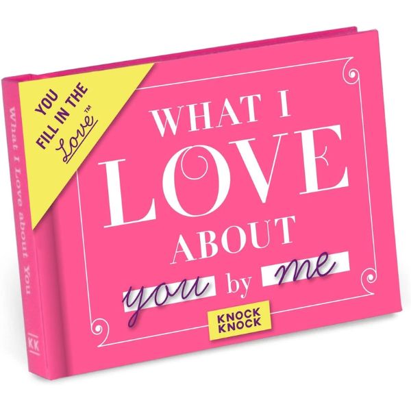 Knock Knock's personalized love book, a heartfelt Valentine gift for wife.