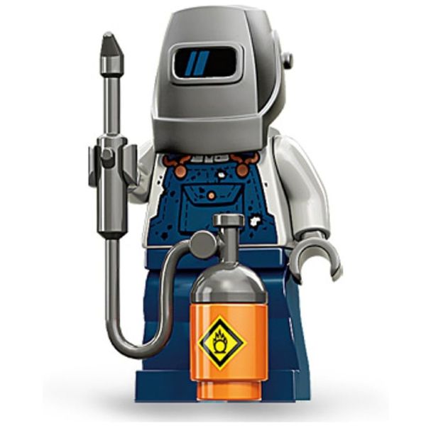 LEGO Welder Mini Figure, a quirky and collectible gift celebrating the welder's profession.