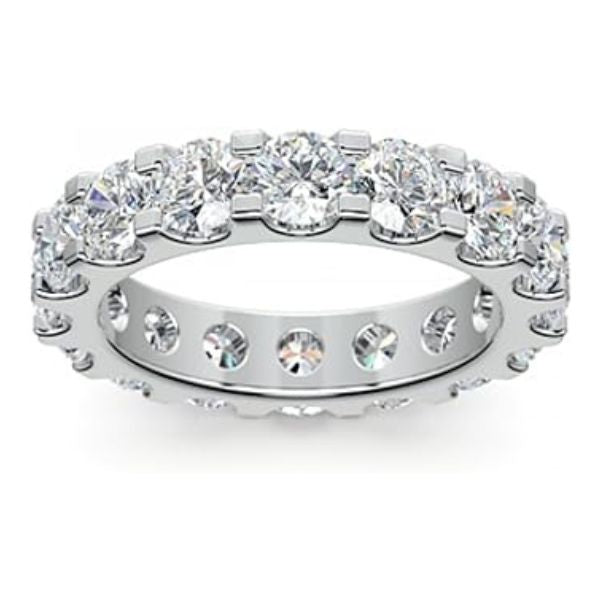 Ladies Round Cut Diamond Eternity Ring, symbolizing endless love for a 30th anniversary.