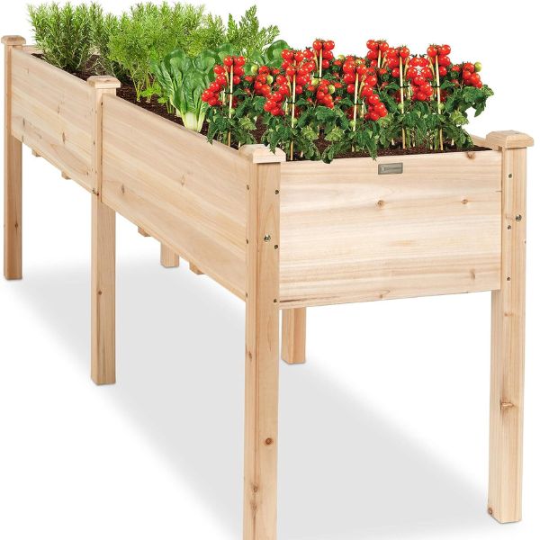 Large raised garden bed, perfect for dads who love gardening projects.