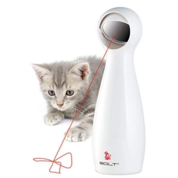 Let the chase begin! Our laser pointer is a kitty’s dream come true!