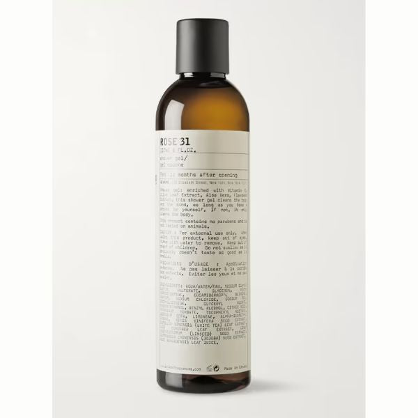 Le Labo Rose 31 Shower Gel, a luxurious Valentine gift for wives, enhancing daily routines with its enchanting scent.