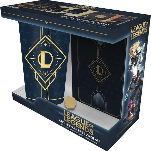 League of Legends Hextech Logo Gift Set - Perfect for League of Legends enthusiasts.