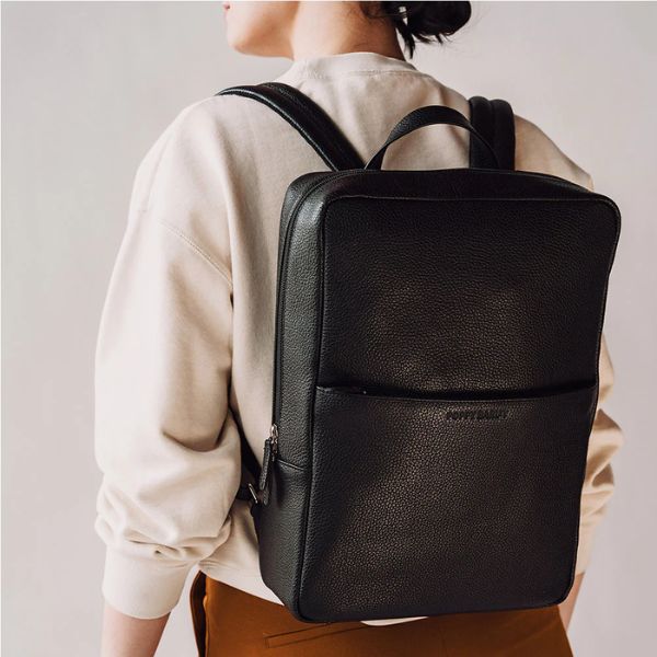 The Leather Slim Backpack is a perfect blend of style and functionality, making it an ideal gift for son