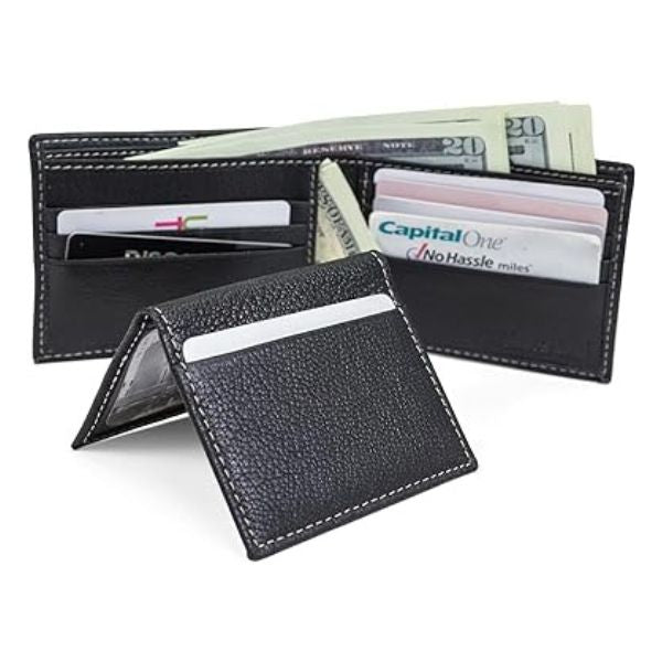 Elegant leather wallet, a classic and stylish gift for guy friends.