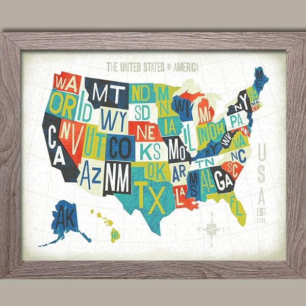 A beautifully crafted Letterpress Map of His Hometown, a thoughtful gift for sons, capturing the nostalgia