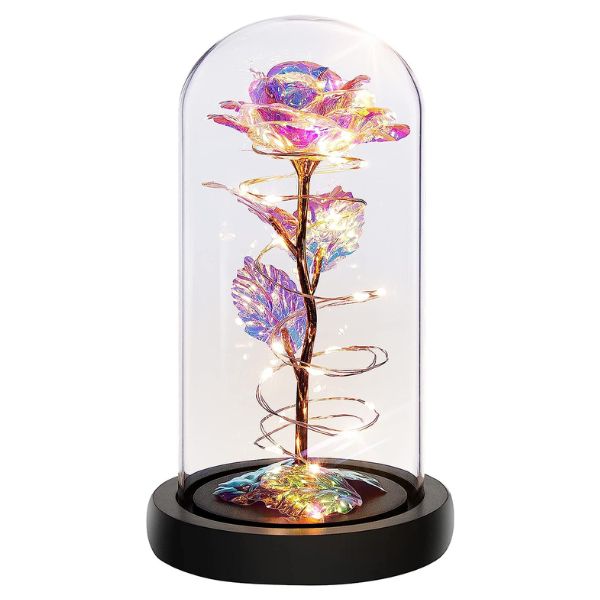 Light-Up Rose In A Glass Dome, a romantic and timeless gift to symbolize your love.
