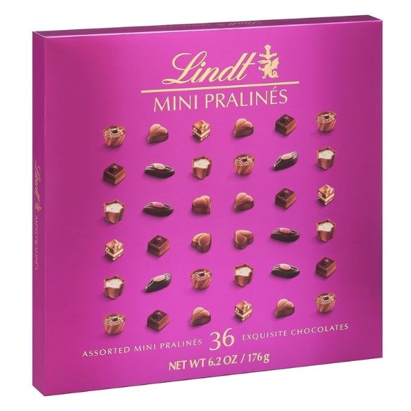 Enjoy premium chocolates with Lindt Mini Pralines, Assorted Chocolate Pralines, a luxurious gift for teacher valentine gifts.