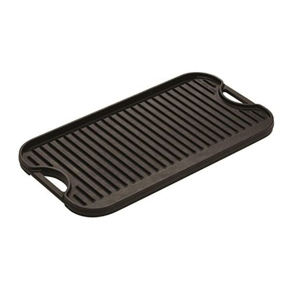 Lodge Cast Iron Grill/Griddle, an essential wedding gift for couples who love to cook.