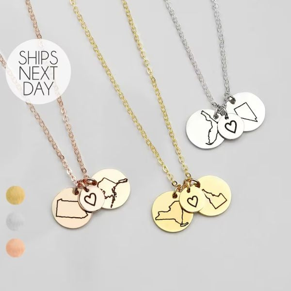 Long Distance Necklace - A meaningful necklace to keep your sister close in spirit.