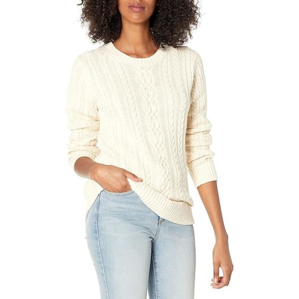 Long-Sleeve Crewneck Sweater, a cozy and fashionable gift to warm her heart.