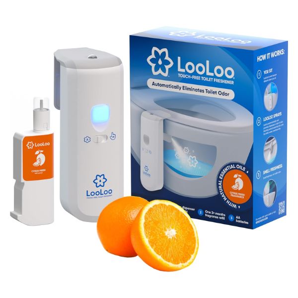 LooLoo Automatic Toilet Spray Kit, a fresh and funny Father's Day gift for the modern dad.