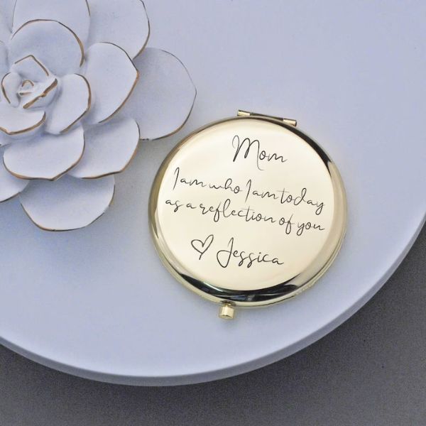 Love Georgie Wedding A Reflection Of You Pocket Mirror adds elegance to mother of the bride gifts.