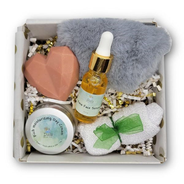 Luxury skincare basket, a sophisticated Mother's Day gift option brimming with exquisite skincare essentials.