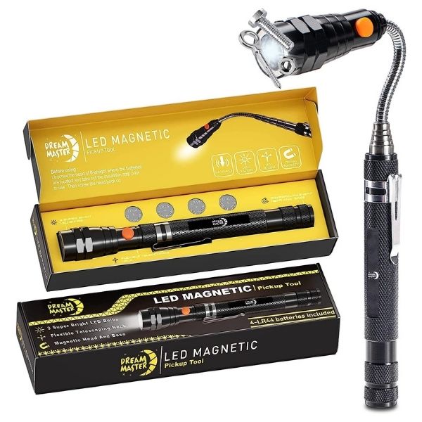Illuminate Dad's tasks with the Magnetic Pickup Flashlight, a bright idea for a Father's Day gift.