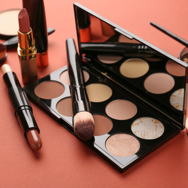 Comprehensive makeup set with diverse cosmetic products, a delightful surprise for single moms who enjoy beauty.