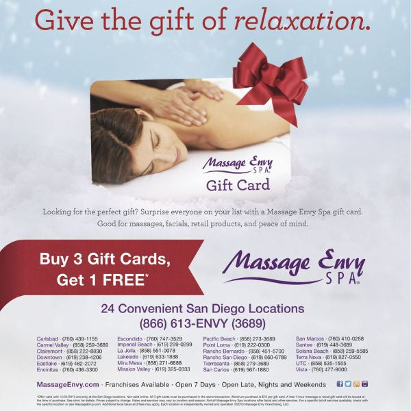 Massage Gift Certificates, the gift of relaxation and shared bliss, perfect for couples in love.