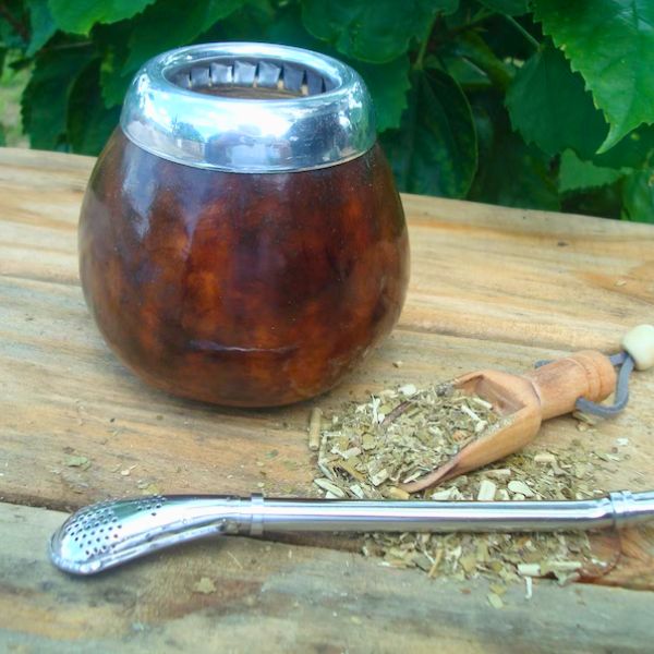 Mate Argentino Gourd and Straw se as a traditional Americas Day beverage accessory.