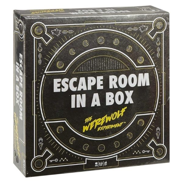 A board game that brings the thrilling challenge of an escape room into your home, with a werewolf-themed twist.