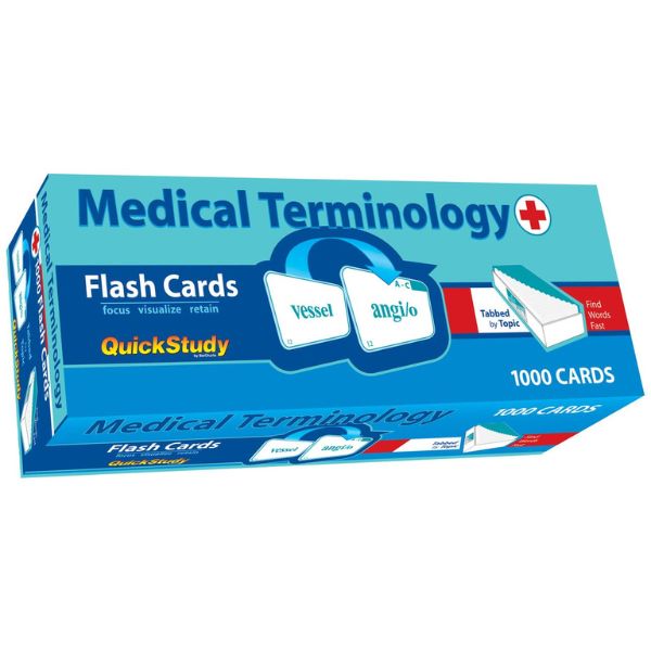 Medical Terminology Flashcards, an effective  nurse graduation gift, for mastering complex terms.