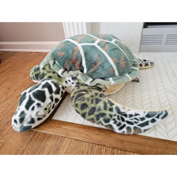 Melissa and Doug Giant Sea Turtle Plush Pillow Jumbo Size, a snuggly companion for turtle gifts.