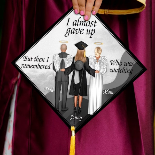Memorial Graduation Cap honors a special memory with its graduation cap idea.