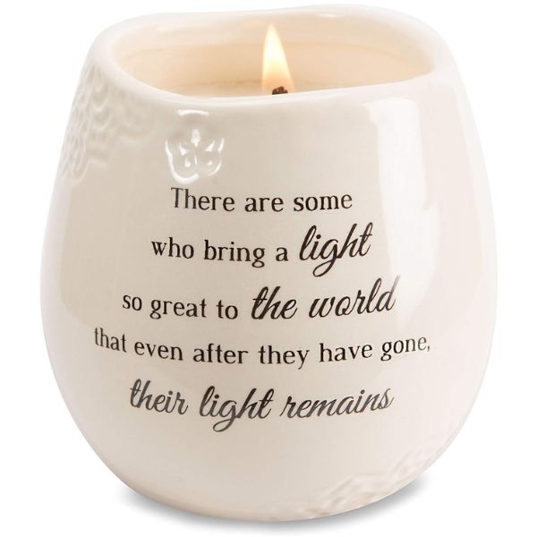 Ceramic Soy Wax Candle for Memorial Remains, a soothing scent for remembrance.