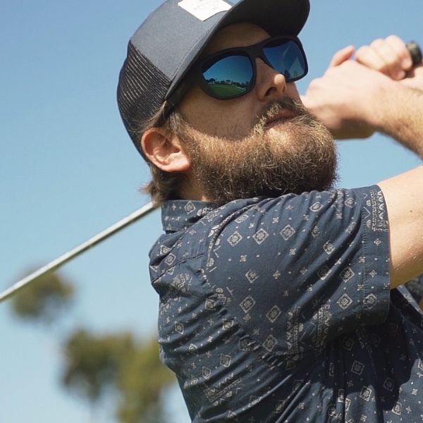 Trendy men's golf sunglasses, offering both UV protection and a cool aesthetic, making them the ultimate Father's Day Golf Gift for the golf enthusiast