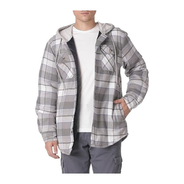 Men's Long Sleeve Flannel Shirt Jacket showcases a rugged and warm design, ideal for gifts for men under $50.