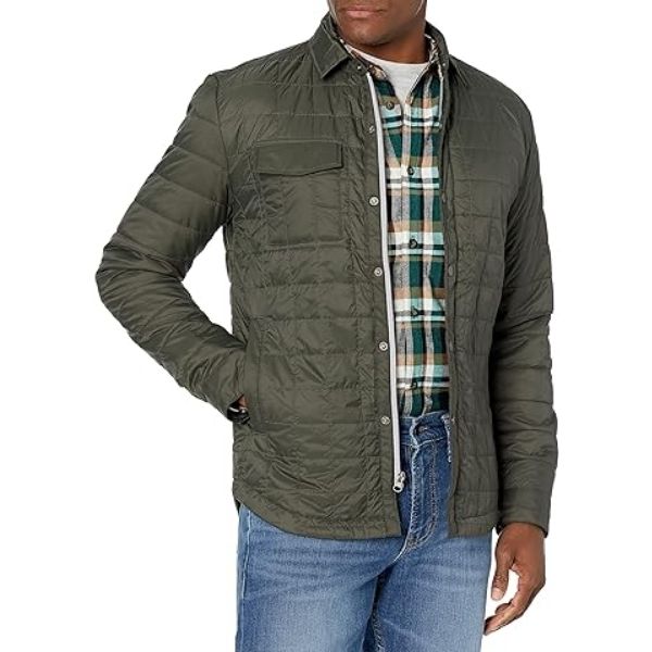Men's Rainier Shirt Jacket, a versatile and fashionable graduation gift for the modern man.