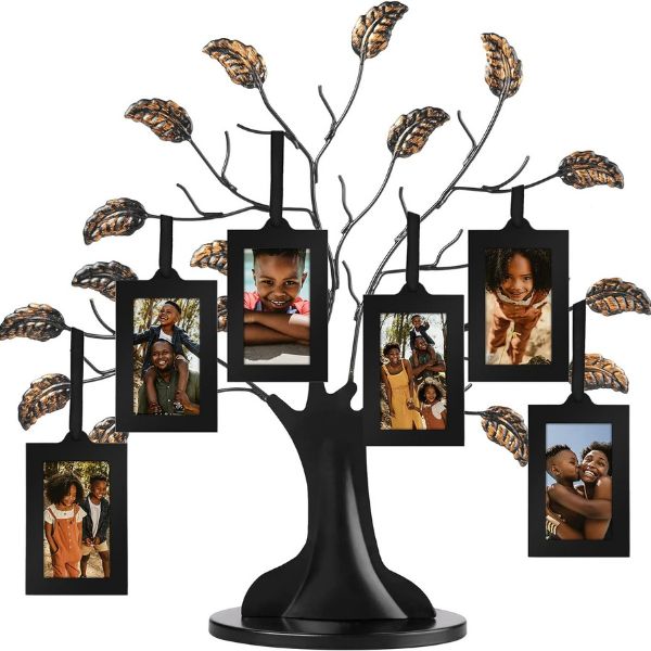 Metal Family Tree Hanging Picture Frames 50th birthday gift ideas for mom