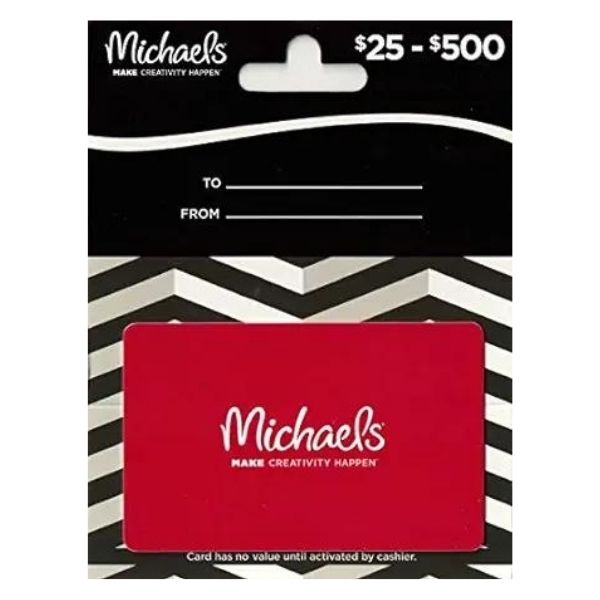 Michaels Gift Card for creative teacher appreciation gifts.
