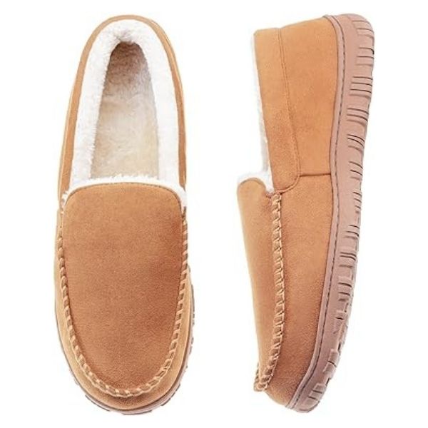 Gift Dad the luxury of comfort with these Microsuede Slippers, a cozy Father's Day present.