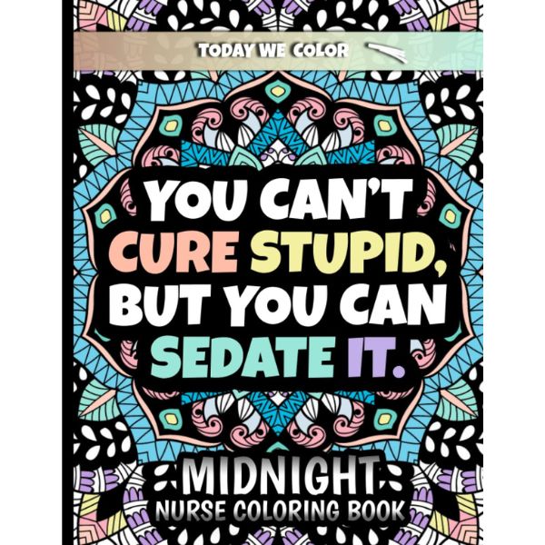 Midnight Nurse Coloring Book, a creative and therapeutic gift for nurses to unwind and express their artistic side.