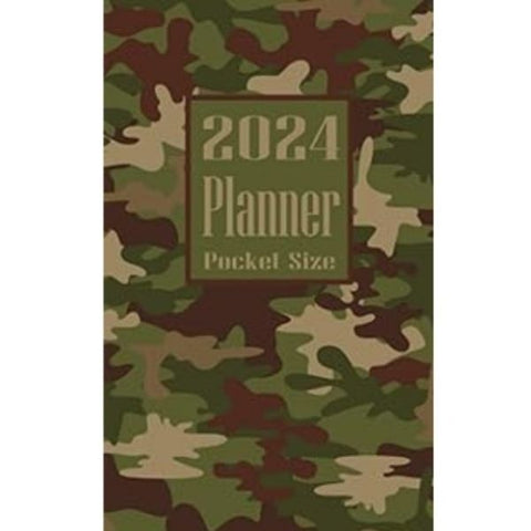 Monthly planner with a military-inspired design for enthusiasts