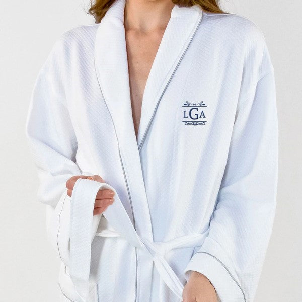Elevate her comfort with a monogrammed bathrobe, a luxurious and personalized mom birthday gift.