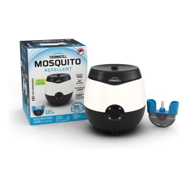 Thermacell's rechargeable mosquito repeller creates a 15-foot zone of protection.
