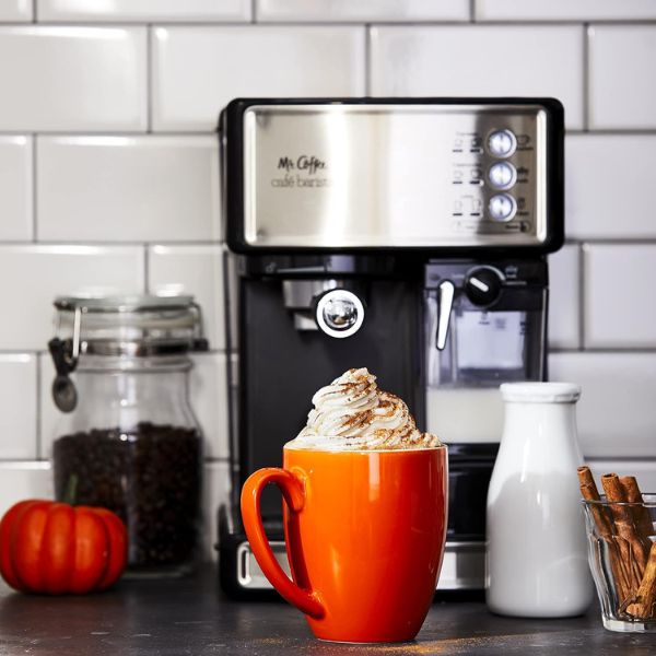 Mr. Coffee Espresso and Cappuccino Machine, a perfect 40th anniversary gift for coffee lovers.