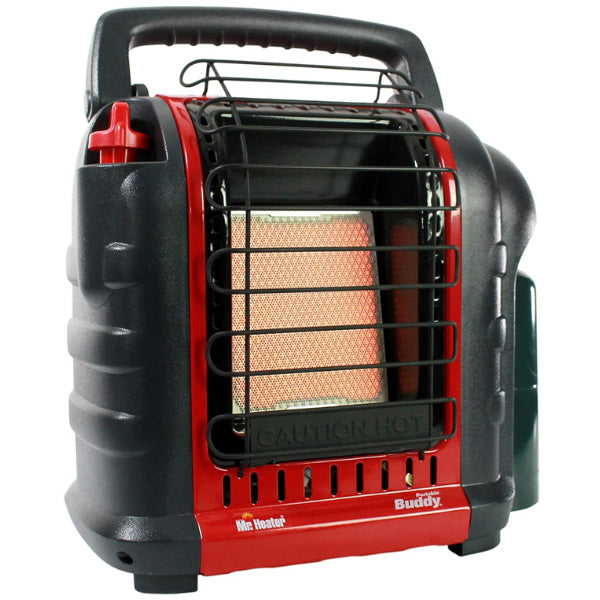 Mr. Heater outdoor portable heater, a warming gift for sports moms, perfect for chilly outdoor activities.