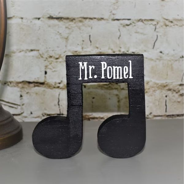 Personalize your space with the Musical Note Personalized Name Plate, a charming and custom nameplate that resonates with musical flair
