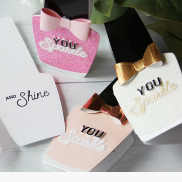 A unique mother's day card idea showcasing nail polish bottles.