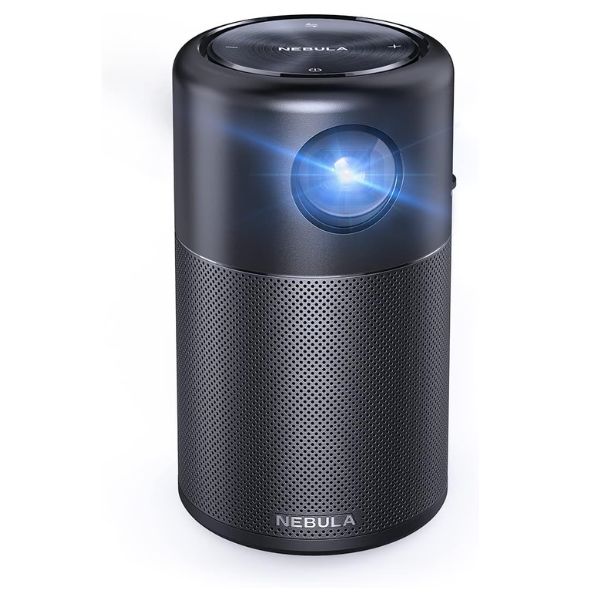The Nebula Capsule Mini Projector for family movie nights and gift exchange entertainment.