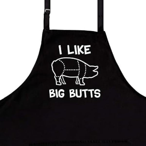 Bring humor to the barbecue with the Nomsum Big Butts Grilling Apron, a playful and entertaining apron for Dad's cooking adventures.