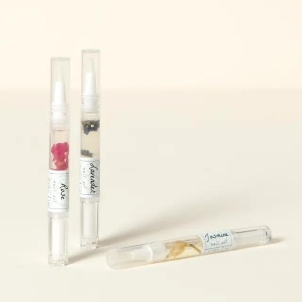Nourishing floral nail care pens, a manicure essential gift under $50 for her.