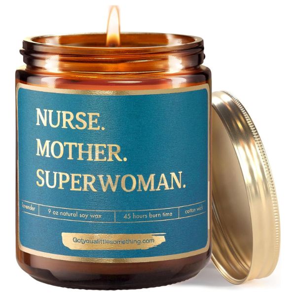 Soothing Nurse Soy Candle, a relaxing nurse retirement gift