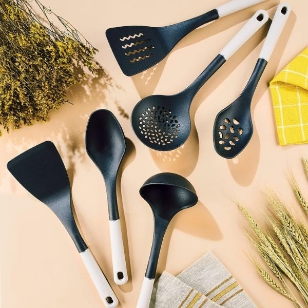 Durable nylon tools cooking set, ideal for grandmas who love to cook.